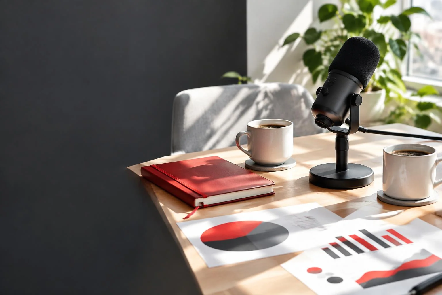 Café e microfone para novas conversas
